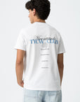 T-shirt com Estampado Traseiro - Branco