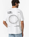 T-shirt com Estampado Traseiro - Branco