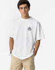 T-shirt com Estampado Traseiro - Branco