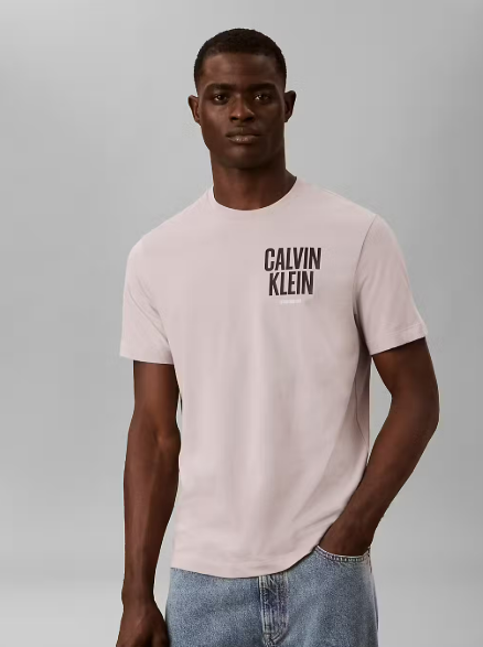 T-shirt com Estampado Traseiro - Bege