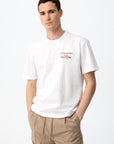 T-shirt com Estampado Traseiro - Branco