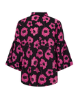 Blusa com Estampado Floral - Rosa