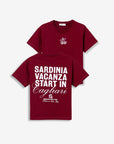 T-shirt com Estampado Traseiro - Vermelho