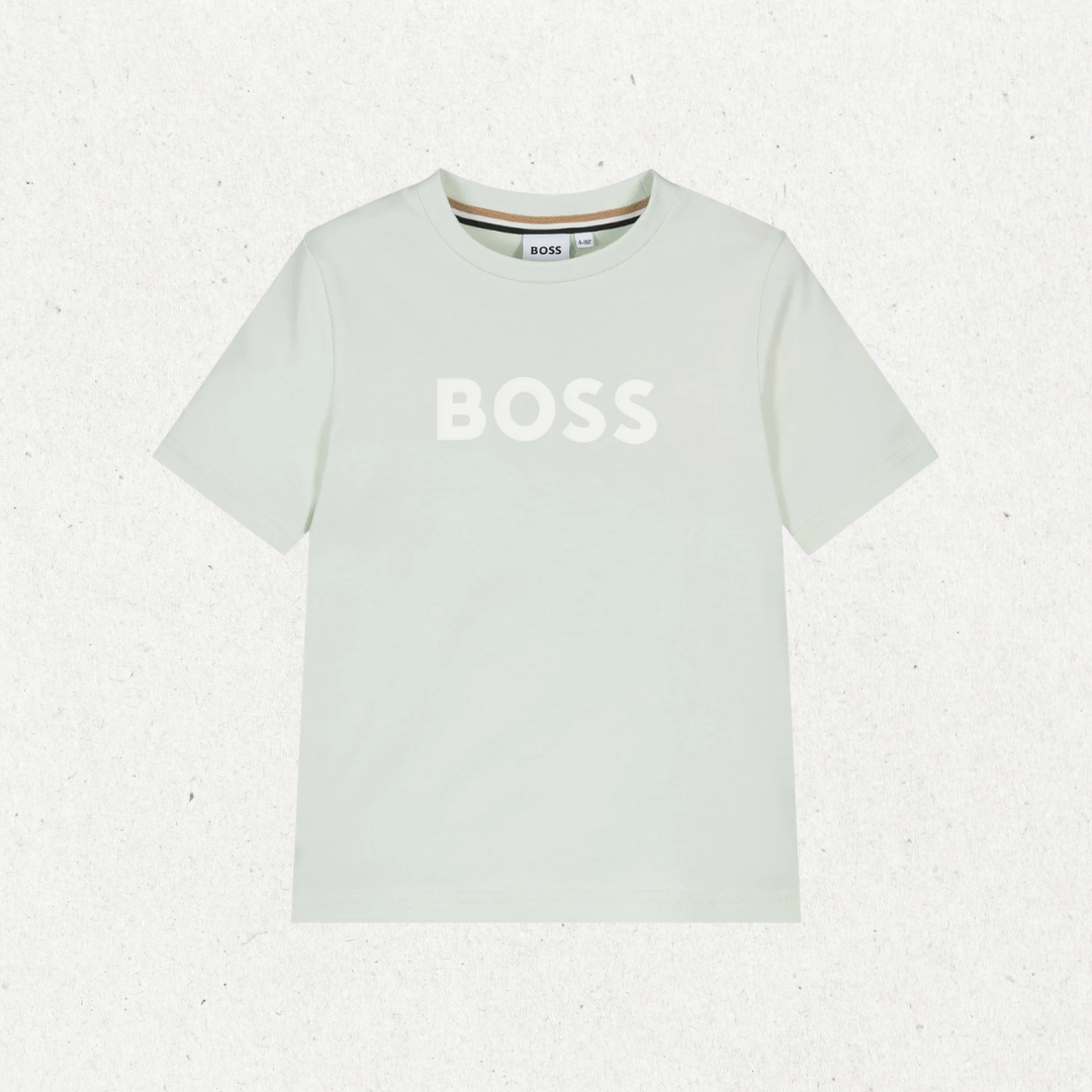 T-shirt com Logo - Verde água