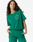 T-shirt com Estampado Traseiro - Verde