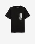 T-shirt com Estampado Traseiro - Preto