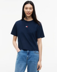 T-shirt com Logo - Marinho