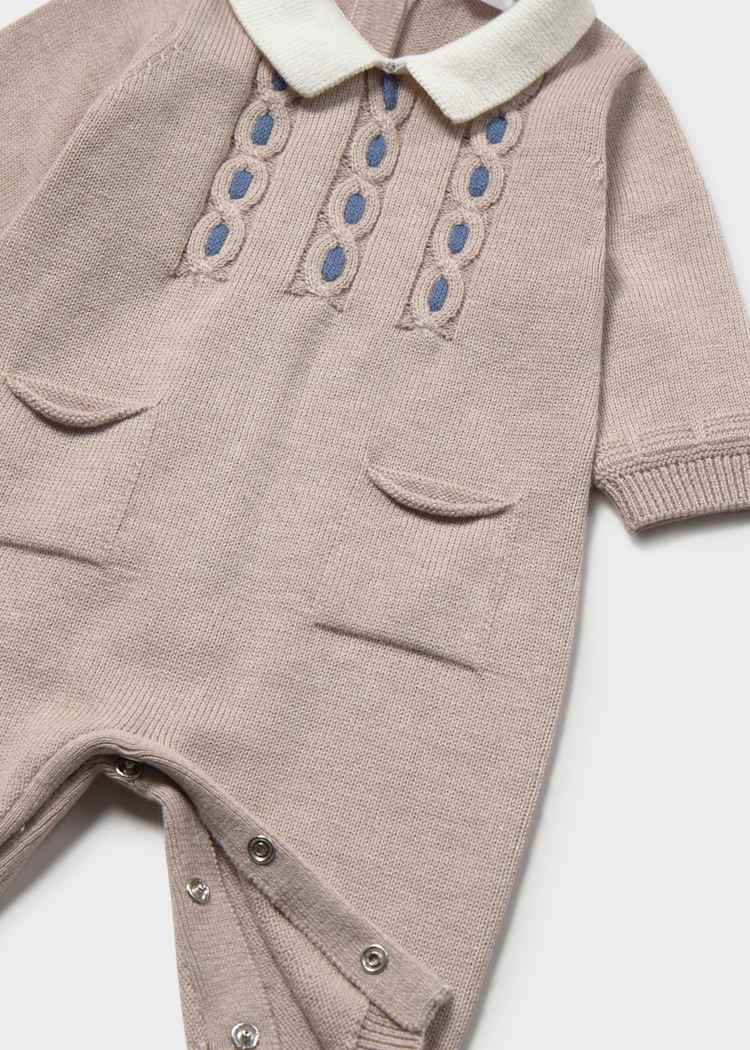Babygrow de Malha - Bege