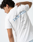 T-shirt com Estampado Traseiro - Branco