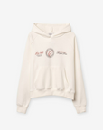 Hoodie com Estampado Traseiro - Crú