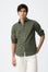 Camisa Efeito Linho - Verde