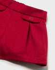 Calções em Tecido - Vermelho