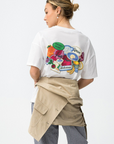 T-shirt com Estampado Traseiro - Branco