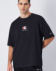 T-shirt com Bordado - Preto