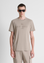 T-shirt com Relevo - Bege