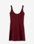 Vestido Curto - Bordo