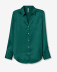 Camisa Acetinada - Verde