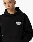 Hoodie com Estampado Traseiro - Preto