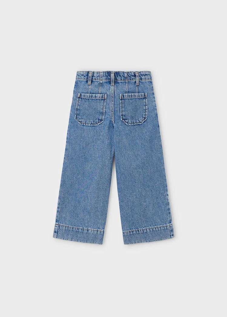 Calças de Ganga - Azul Médio