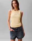 Top Canelado - Amarelo