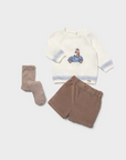 Conjunto de 3 Peças - Castanho
