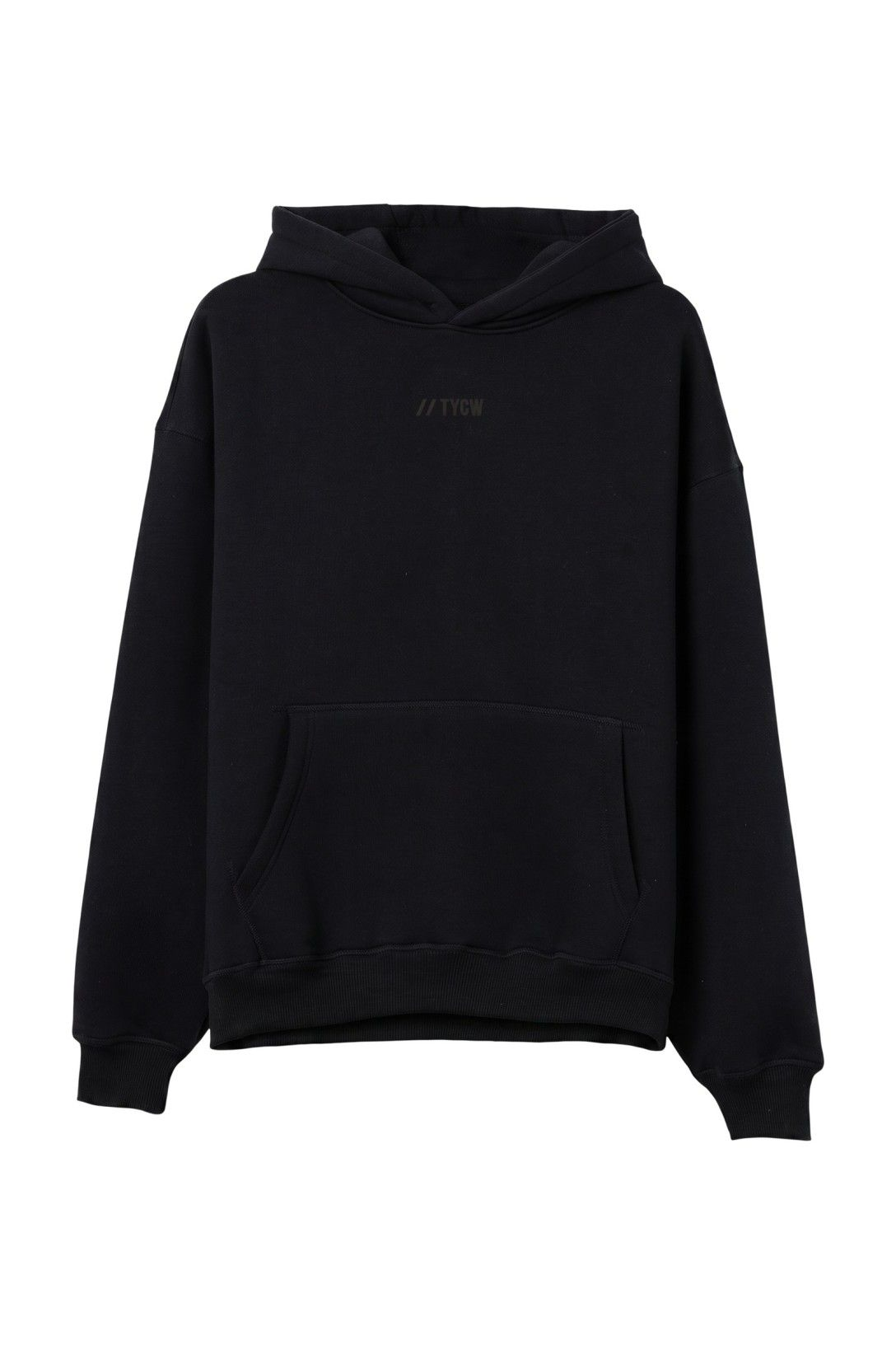 Hoodie com Estampado Traseiro - Marinho