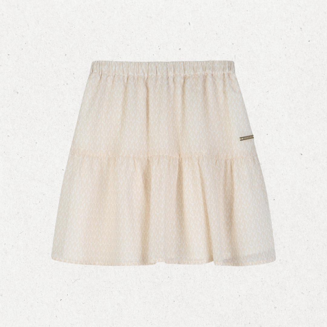 Saia com Padrão - Bege