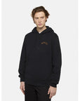 Hoodie com Estampado Traseiro - Preto