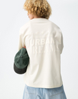 T-shirt com Estampado Traseiro - Bege