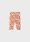 Leggings com Estampado Florido - Laranja