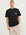 T-shirt com Estampado Traseiro - Preto