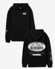 Hoodie com Estampado Traseiro - Preto