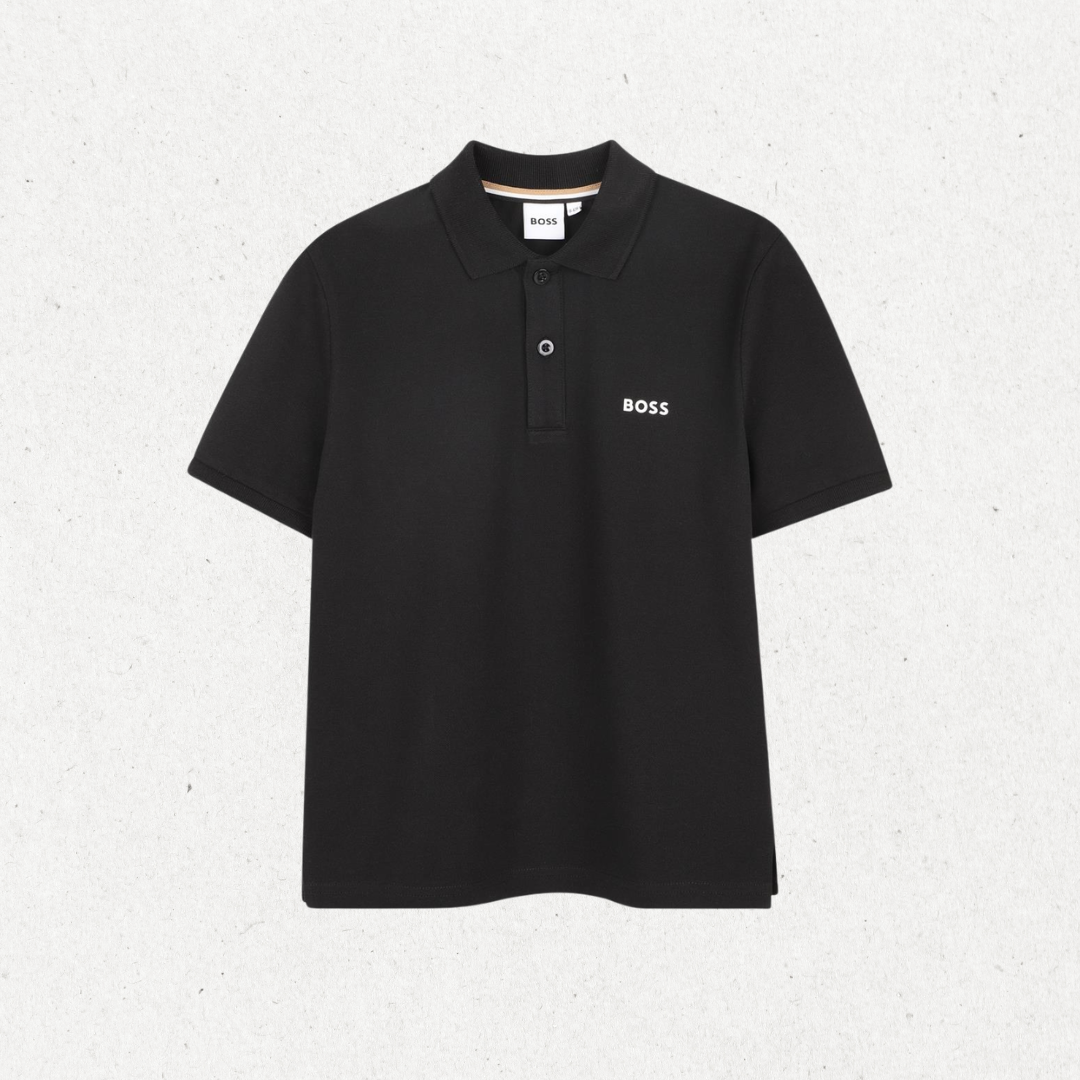 Polo com Logo - Preto
