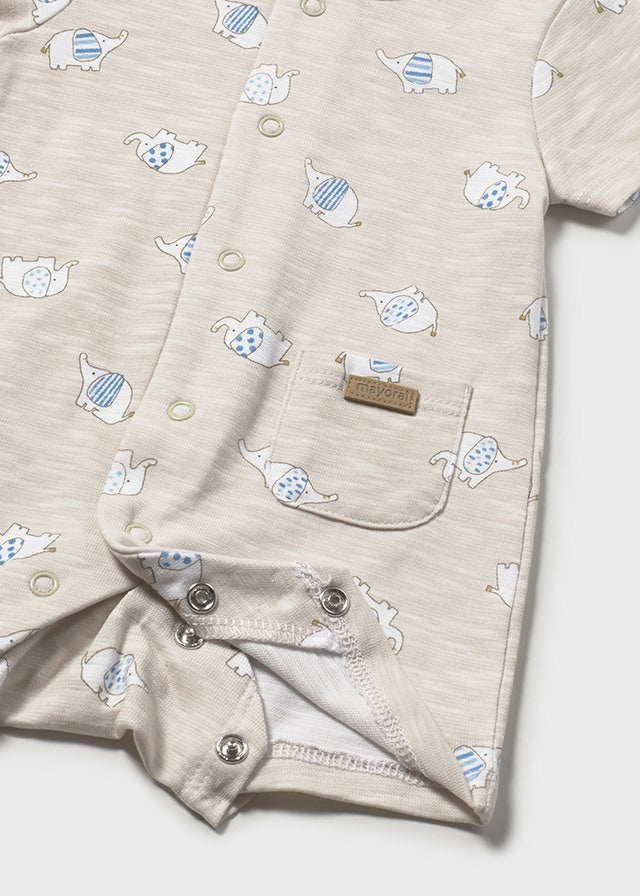 Babygrow de Calção - Bege