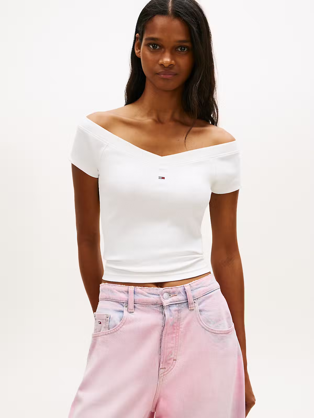 Top Decote Barco - Branco
