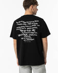 T-shirt com Estampado Traseiro - Preto