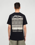 T-shirt com Estampado Traseiro - Preto