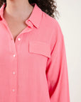 Camisa Oversized - Coral