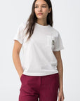 T-shirt com Aplicação - Branco