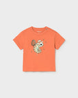 Camiseta con Aplicaciones - Naranja