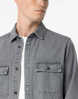 Camisa Denim - Cinza