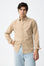 Camisa Efeito Linho - Bege