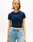 T-shirt Bordada - Marinho