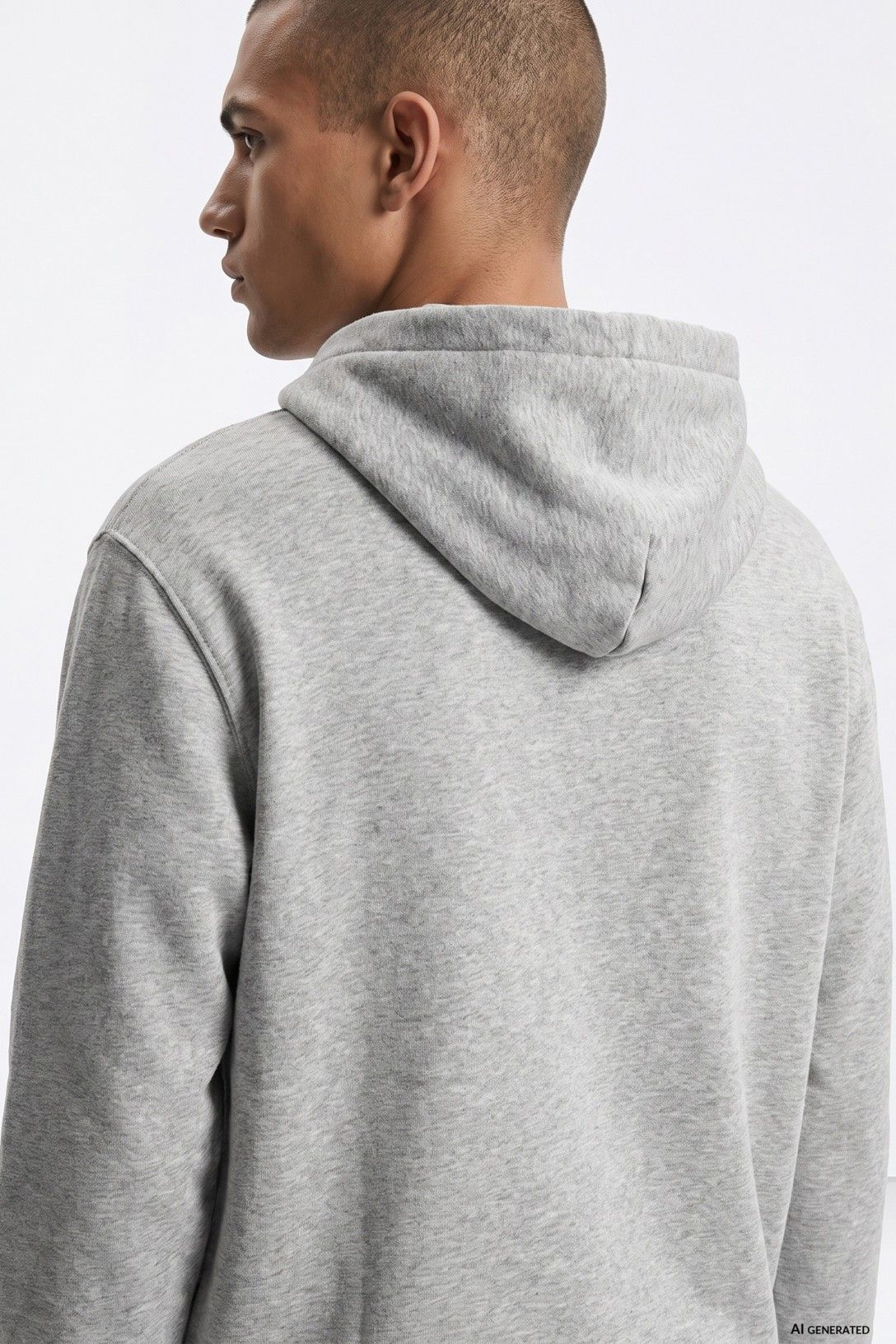 Hoodie Bordada - Cinza