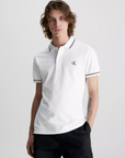 Polo Slim com Logo - Branco