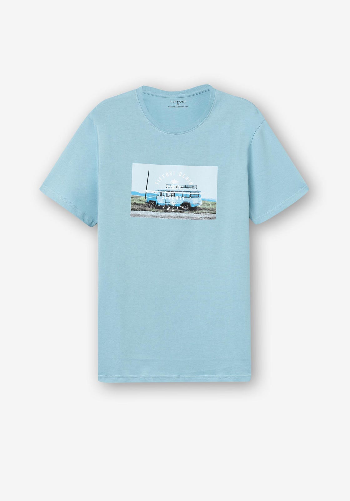 T-shirt Estampada - Azul Claro