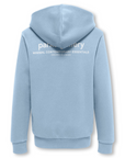 Hoodie com Estampado Traseiro - Azul Claro