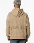 Hoodie com Estampado Traseiro - Bege