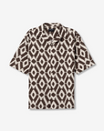 Camisa com Padrão - Castanho