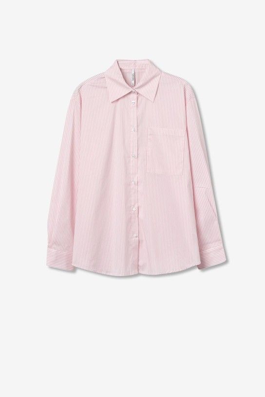 Camisa com Padrão - Rosa